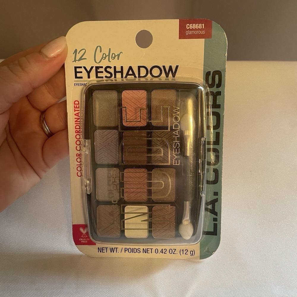 L.A. Colors 12 Color Eyeshadow Traditional C68681 Glamorous 12g
